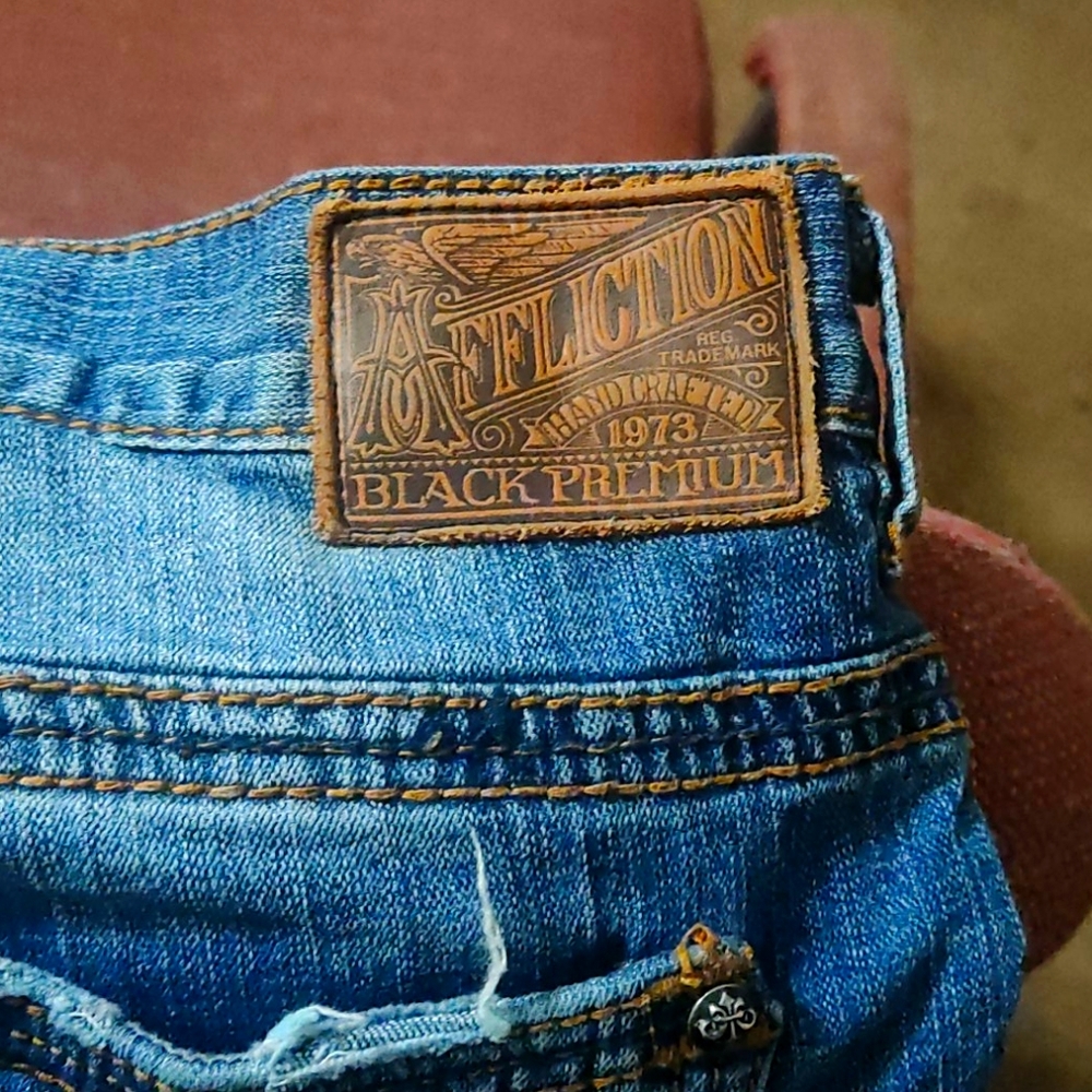 Affliction men's jeans size 38x32
